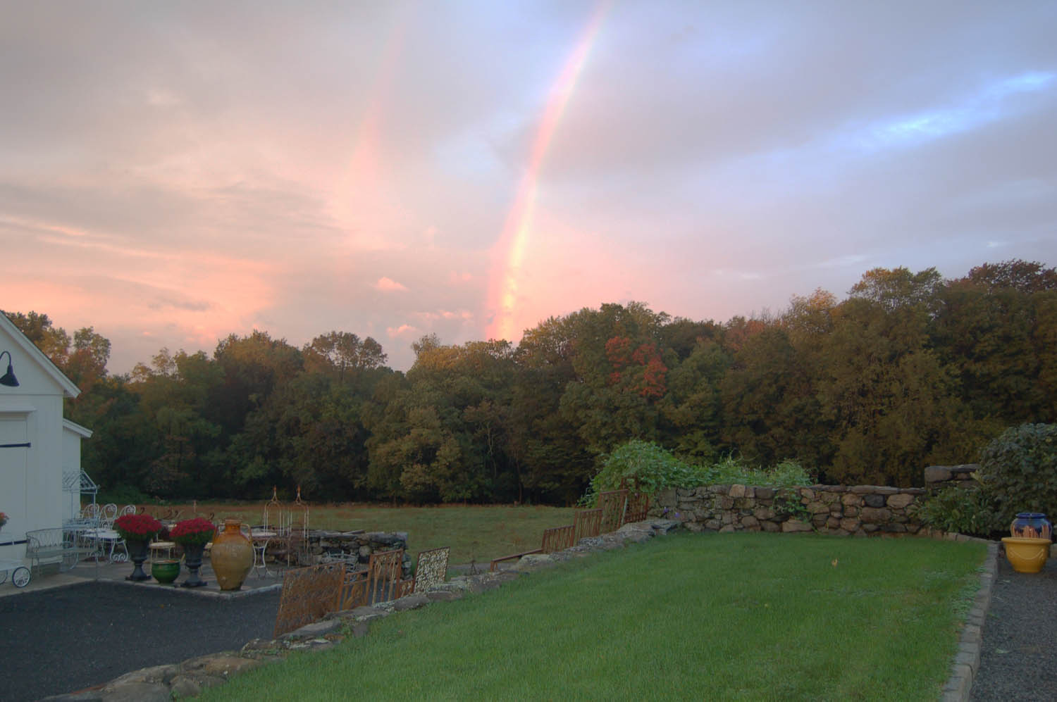 Rainbows at Le Barn