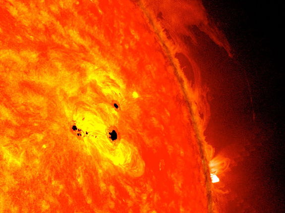 SUN---two-sunspots-february-2013